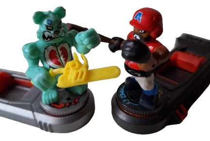 Akedo Ultimate Arcade Warriors 4 Figuras Y 3 Drivers (Usado)