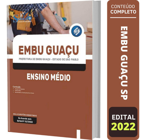 Apostila Prefeitura Embu Guaçu Sp 2022 - Ensino Médio