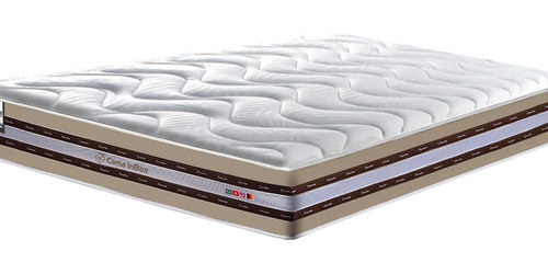Colchão Casal Firme Molas Pocket Cama Inbox Select Bege
