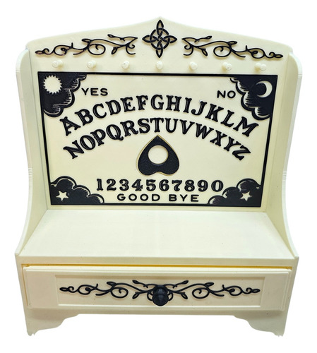 Alhajero Nudo De Bruja Wicca Mini Mueble Exhibidor De Joyas Crema