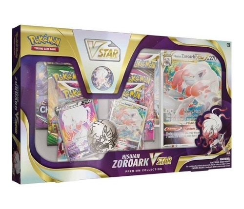 Pokémon Tcg: Hisuian Zoroark Vstar Premium Collection