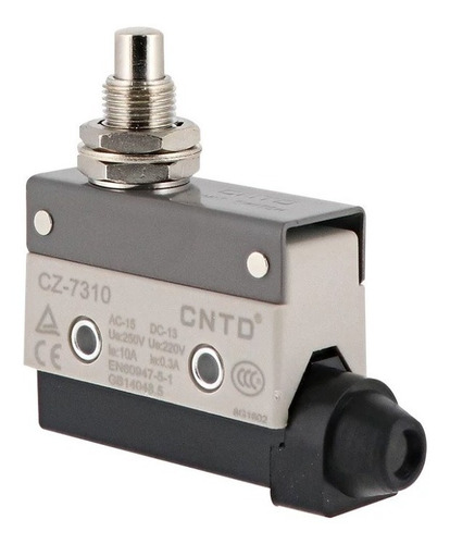 Imagen 3 de 6 de Cz-7310 Cntd Interruptor Limite 1nc+1no Embolo Montaje Panel