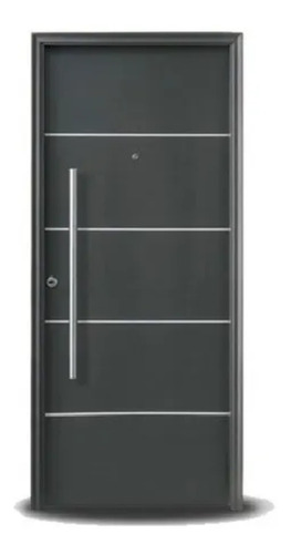 Puerta Exterior Oblak Primma Plus Grafito 1783 90 Izq