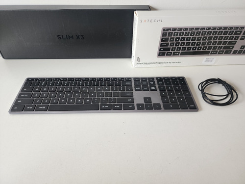 Teclado Bluetooth Satechi Slim X3 Bluetooth Backlit Qwerty