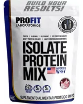 Comprar Suplemento Whey Isolate Protein Mix 900g - Profit - Sabores Frutilla