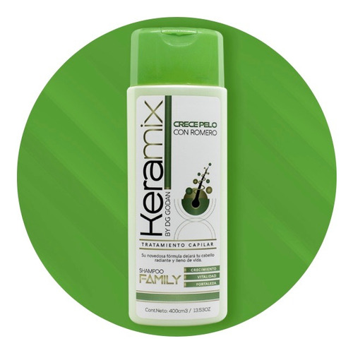 Shampoo Keramix Crece Pelo Con Romero 400ml