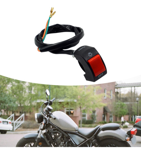 Interruptor De Manillar De Motocicleta, Botón Botón Rojo