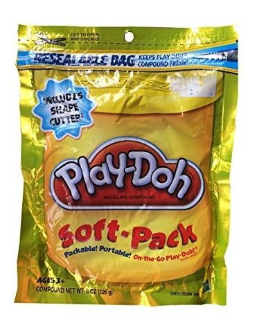 Pack De Modelado Play-doh Amarillo Con Cortador.