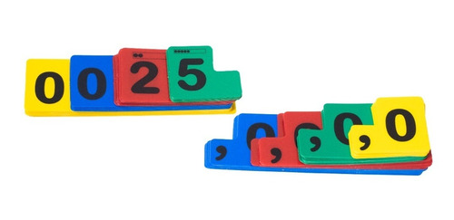 Imagem 3 de 4 de Fichas Sobrepostas 2 Em 1 - Numeral E Decimal - Aluno - Mmp