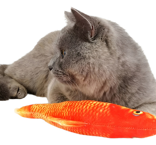 Juguete Gato Pez Con Lollipop Hierba Gatera Catnip