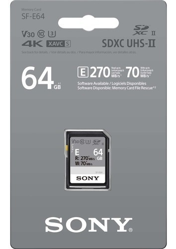 Sony Tarjeta De Memoria Sdxc 64gb Uhs-ii 270mb/s