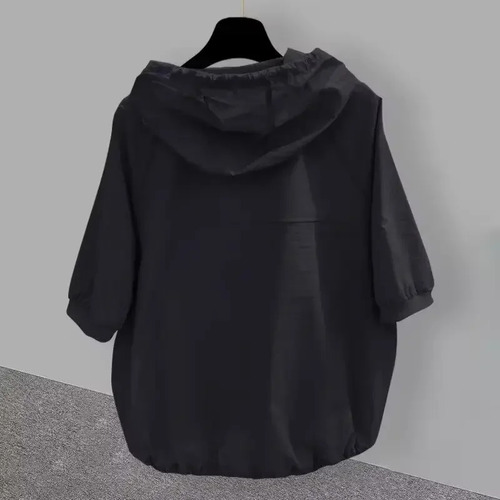Chaqueta Tipo Camisa De Verano Con Capucha Y Protección Sola