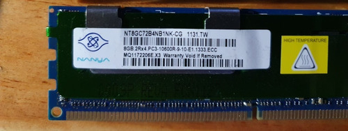 Memoria Ram Ddr3 Para Servidor .