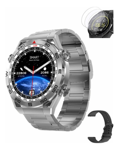 Smart Watch Ultra Mate Plateado