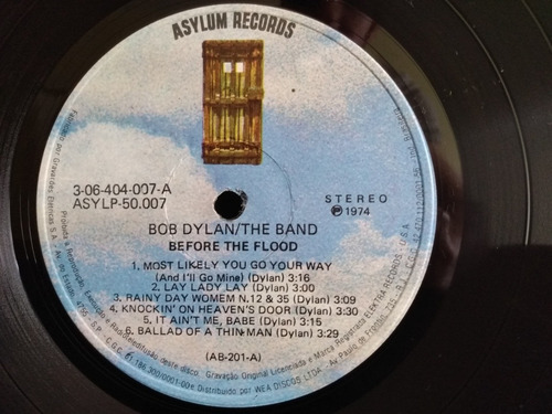 Lp Vinil Duplo Before The Flood- Bob Dylan / The Band (1974)