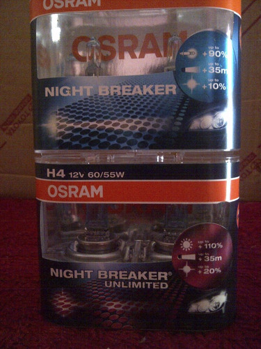 Juego De  Bombillos Osram H1 Night Breaker