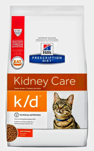 Hill's K/d Felino Dieta Para Cuidado - Kg A $45000