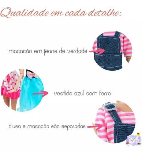 Como Fazer Macacão Sem Costura Para Barbie, Roupa Para Boneca, DIY