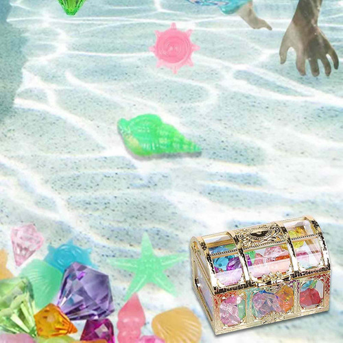 Juguete De Piscina De Gemas De Buceo Juego De Joyas De Color
