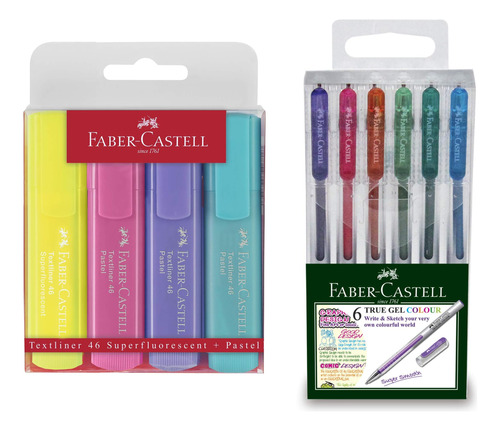 Paquete Planificación Regreso A Clases Faber-castell: 6 Gel