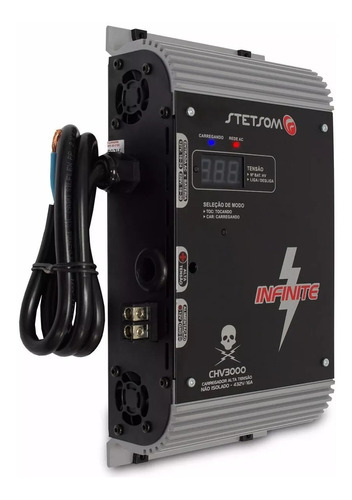 Fonte Automotiva Stetsom Chv3000 33a 220v Bivolt Automático