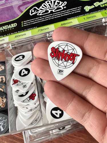 Uñetas De Guitarra Dunlop Signature Slipknot Japon Únicas