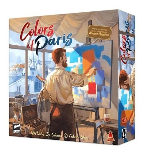 Colors Of Paris - Com Mini Expansão - Buró Jogo De Tabuleiro