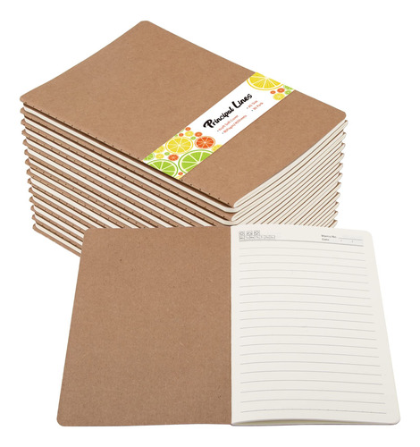 Paquete De 30 Cuadernos De Papel Kraft Forrados, Juego De Di
