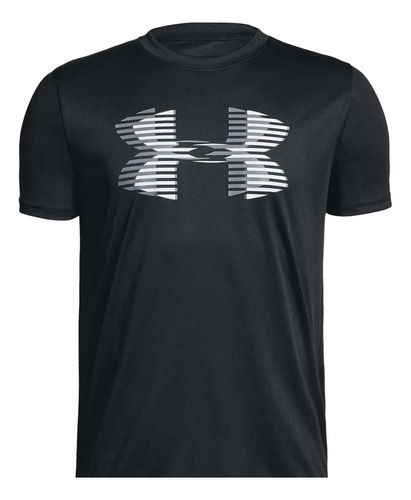 Camiseta Under Armour Tech Para Niño-negro