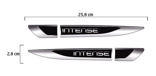 Kit Faixa Lateral Kwid Intense 2018/2020 + Emblema Resinado