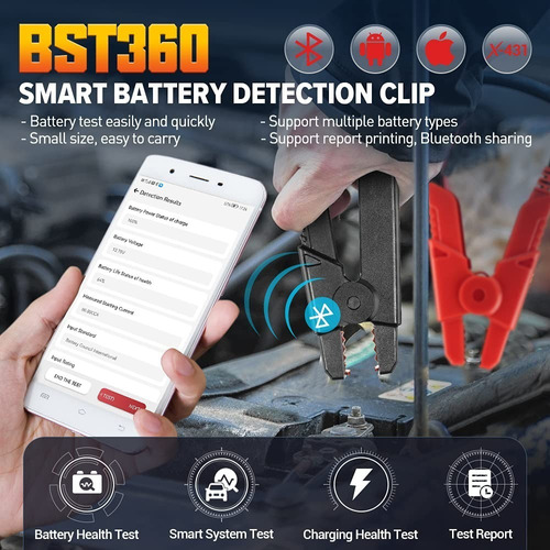 Launch Probador De Batería Bst360 Bluetooth De 6 V 12 V