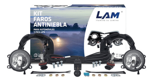 Kit Juego Par Luces Antiniebla Renault Sandero Soporte 2011