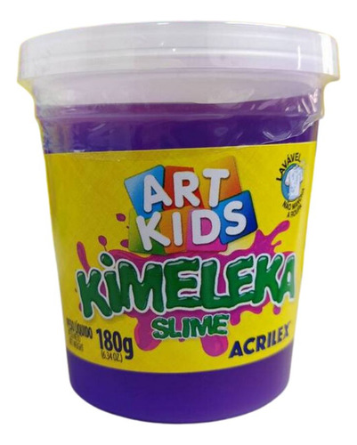 Slime Kimeleka Art Kids 180g Roxo - Acrilex