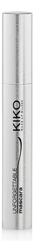 Máscara de pestañas Kiko Milano Unforgetable Volume & Curl, color negro