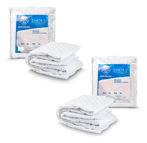 Cubre Colchón Queen Size Impermeable Spring Air, 2 Pack Sp