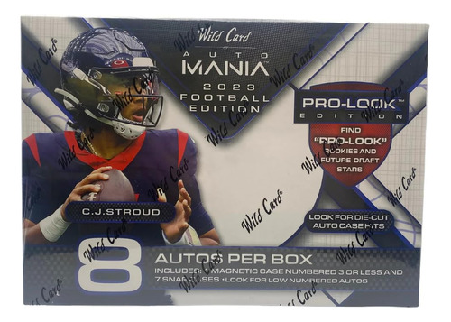 Wild Card Auto Mania Pro-look 2023 - Caja De 8 Autografos Po