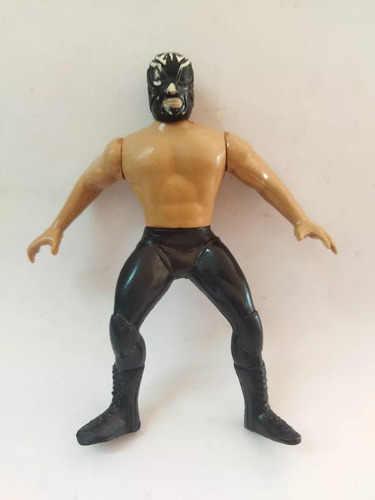 Luchador Bootleg Clásico Máscara Negra Ojos Red Triángulo  (Usado)