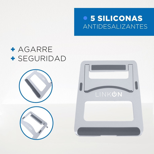 Imagen 5 de 10 de Soporte Base Aluminio Mac Macbook Notebook 10-16 Pulgadas