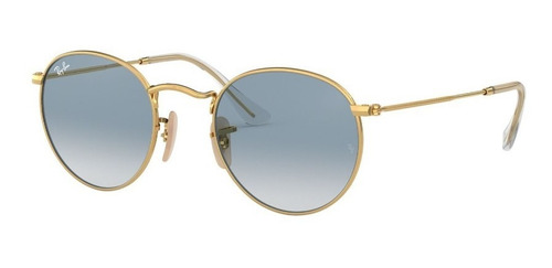 Lentes De Sol Round Metal Dorado Ray-ban Rb3447n0013f