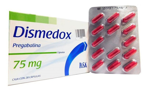 Pack 3 + 1: Dismedox 75mg Capsulas Con 28 Pregabalina