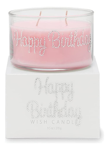 Primal Elements Happy Birthday Wish Candle, 9.5 Onzas