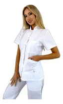 Comprar Chaqueta Arciel Con Broches Blanca Mujer L Y J Uniformes