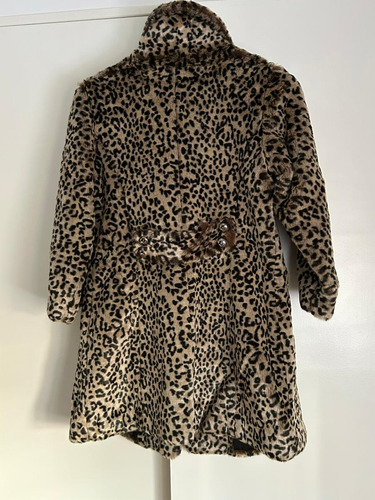Tapado De Piel Leopardo Uma Talle 3 (Usado)