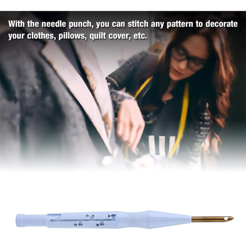 Aguja Magica Para Bordar, Agujas De Coser Bordado Ajustable Punch Needle Pen Tool Para Coser Apliques Adorno