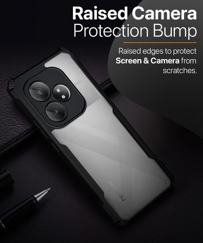 -para Realme Gt 6/6t Rudo Uso Funda, Capa Transparente.