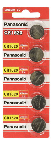 Panasonic Lithium Battery Cr1620 Pack De 5 Baterías