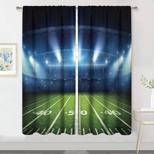 Sports American Football Stadium Arena Curtains 42 W X ...