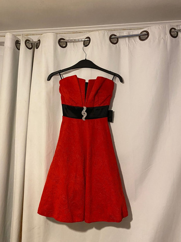 Vestido De Fiesta Color Rojo Talla S