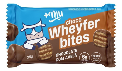 1 Unidade Chocowheyfer Bites 35g Diversos Sabores - Mais Mu Sabor Chocolate Com Avelã