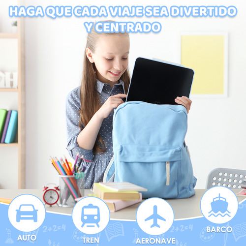 16in Pizarra Magica Tablet Dibujo Lcd Recargable Juguetes Ninos Regalos Bolígrafo Electrónico Magnético Color Azul Nasjac